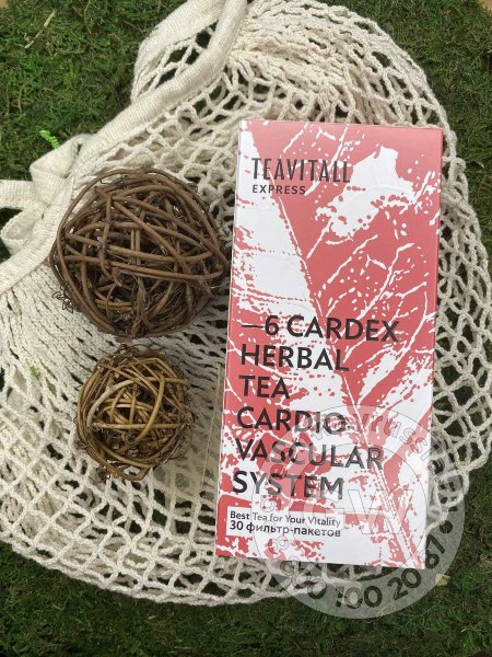 TEAVITALL EXPRESS CARDEX 6, 30 ФИЛЬТР-ПАКЕТОВ