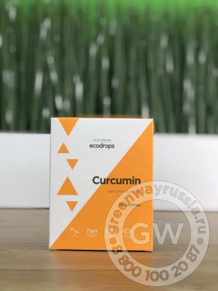КАРАМЕЛЬ ЛЕДЕНЦОВАЯ HEALTHBERRY ECODROPS CURCUMIN, 30 ШТ